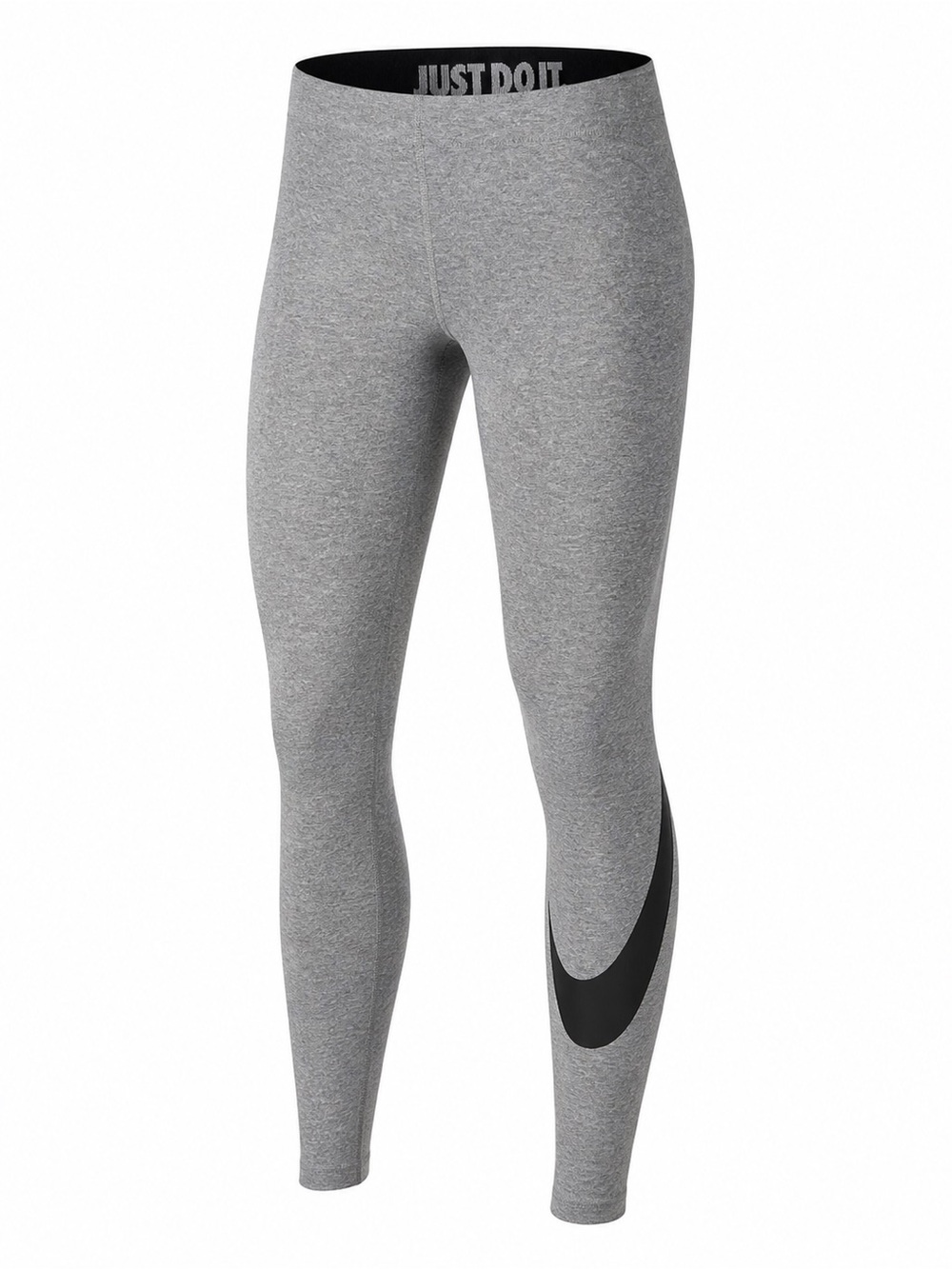 Nike Grey Leggings with Black Swoosh Small